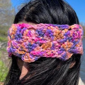 crochet rainbow handmade hero headband Spring Floral Fashion